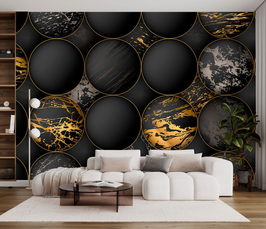 Elegante bollen met metallic spetters Elegante bollen met metallic spetters