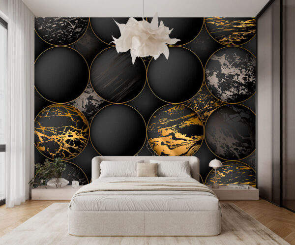 Elegante bollen met metallic spetters Elegante bollen met metallic spetters
