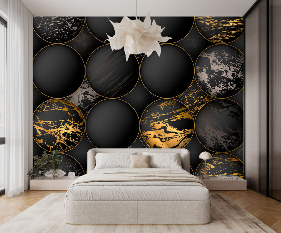 Elegante bollen met metallic spetters Elegante bollen met metallic spetters
