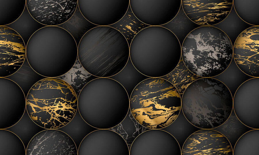 Elegante bollen met metallic spetters Elegante bollen met metallic spetters