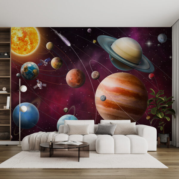 Planeten en sterren in de ruimte Planeten en sterren in de ruimte