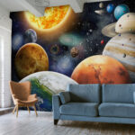 Planeten en sterren in de ruimte Planeten en sterren in de ruimte