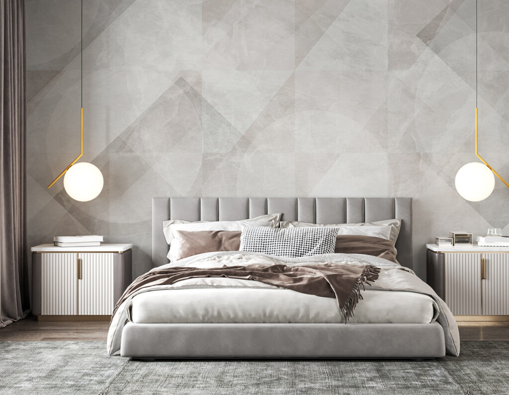 White and grey background