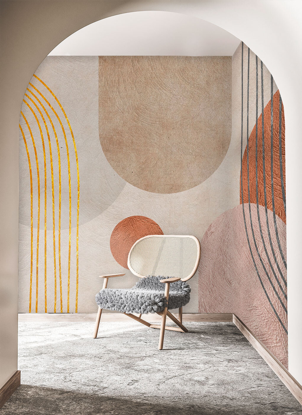 Abstract shapes in soft colors Abstract shapes in soft colors