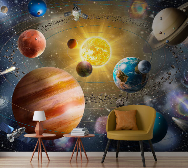 Planeten en sterren in de ruimte Planeten en sterren in de ruimte