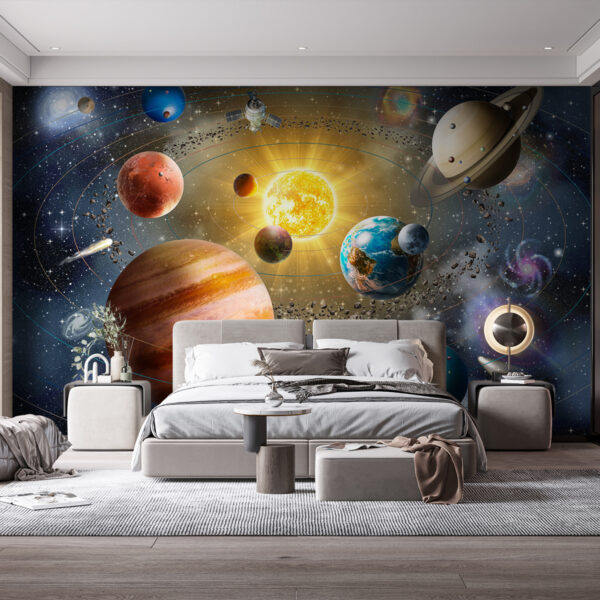 Planeten en sterren in de ruimte Planeten en sterren in de ruimte