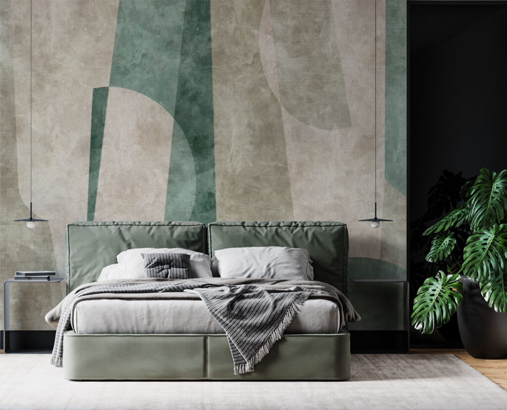 Abstract shapes and muted colors blend Abstract shapes and muted colors blend