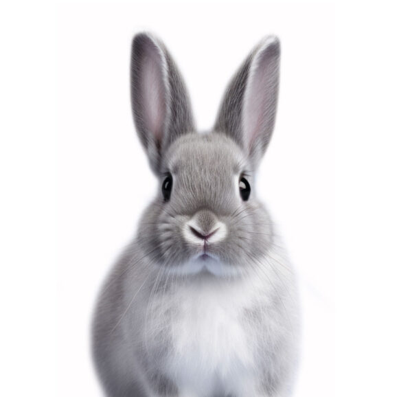 Schattig konijn met grote expressieve ogen. Schattig konijn met grote expressieve ogen.