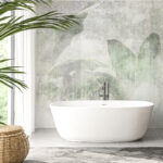 Fotobehang Zachte bladeren in gedempte tinten