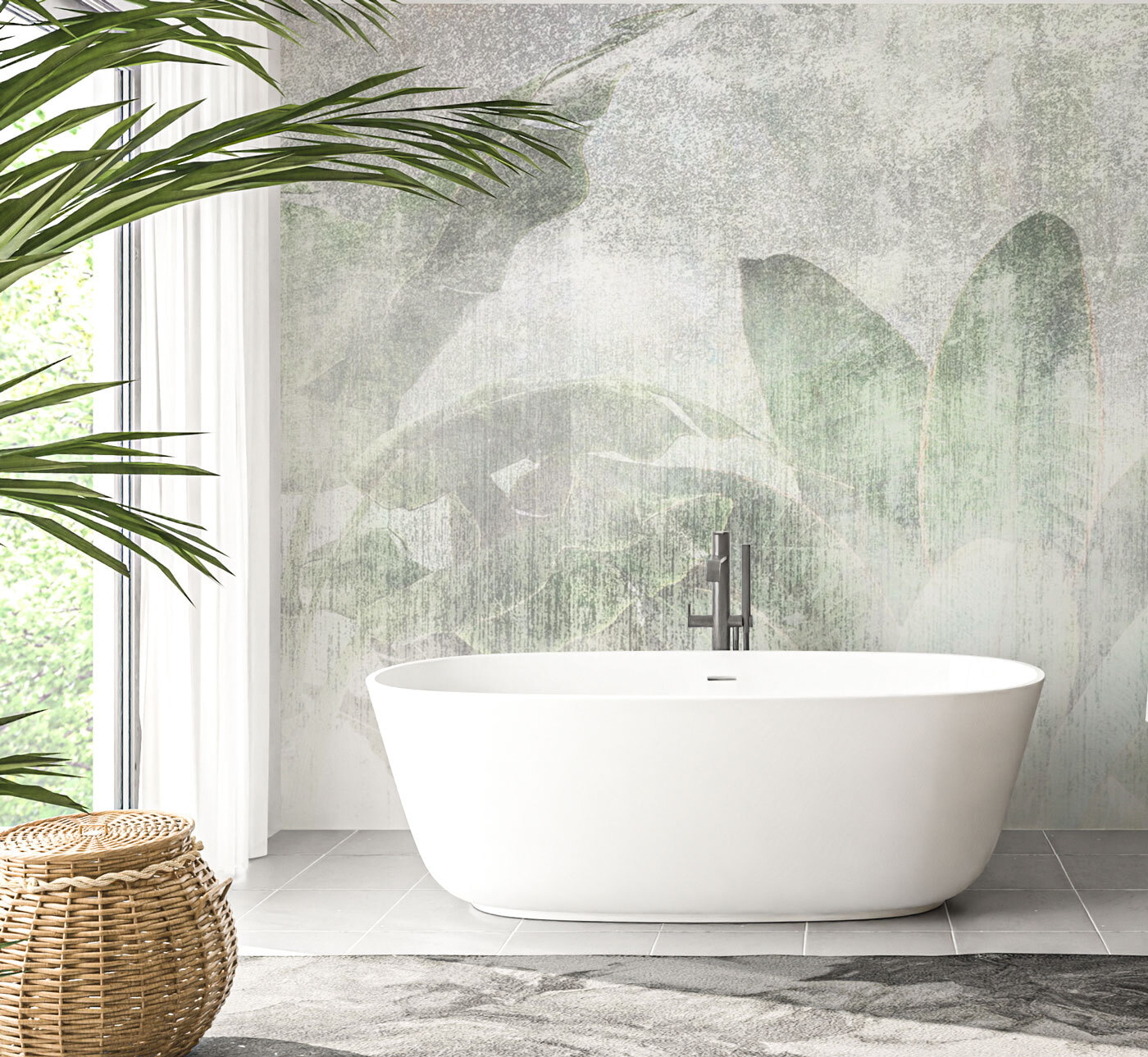 Soft leaves in muted tones Soft leaves in muted tones