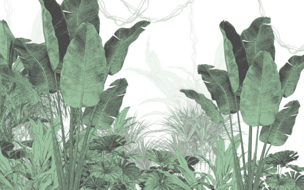 Groep planten met bladeren Groep planten met bladeren