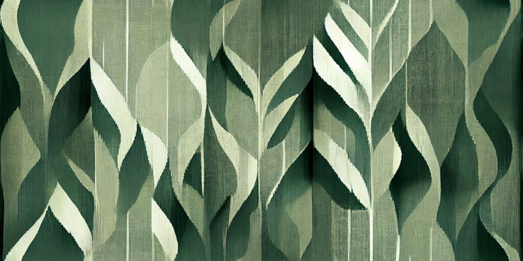 Intricate leaves in soothing green hues Intricate leaves in soothing green hues
