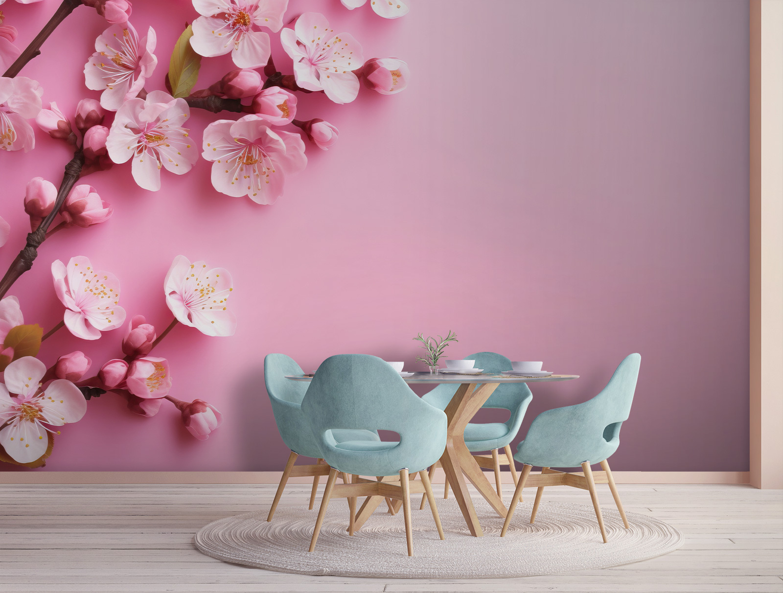 Group of pink flowers on a pink background Group of pink flowers on a pink background