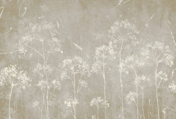 Witte bloemen op een grijze achtergrond Witte bloemen op een grijze achtergrond