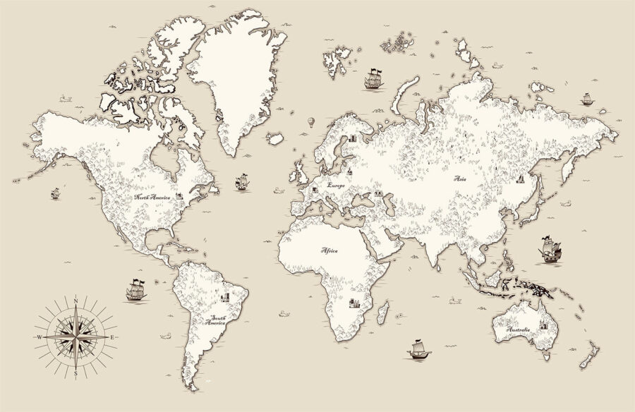 Kaart van de wereld Kaart van de wereld
