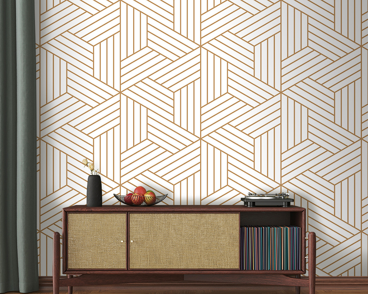 u96426pig20m - Een patroon van lijnen en vierkanten - tegory