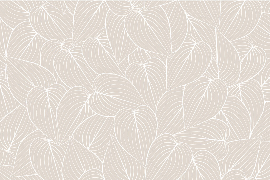 Bladerenpatroon op een beige achtergrond Bladerenpatroon op een beige achtergrond