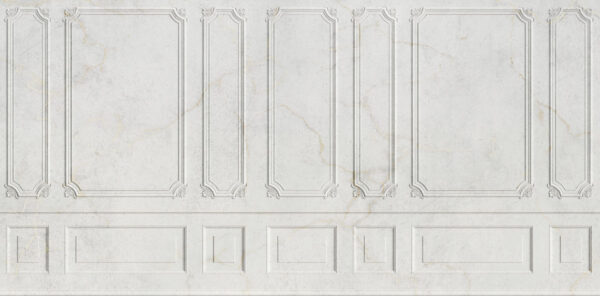 Witte muur met rechthoekige motieven Witte muur met rechthoekige motieven