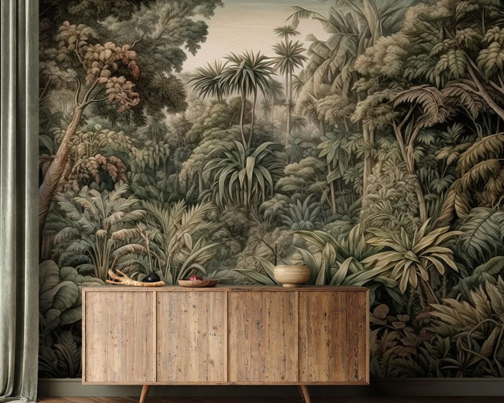 Painting of a forest