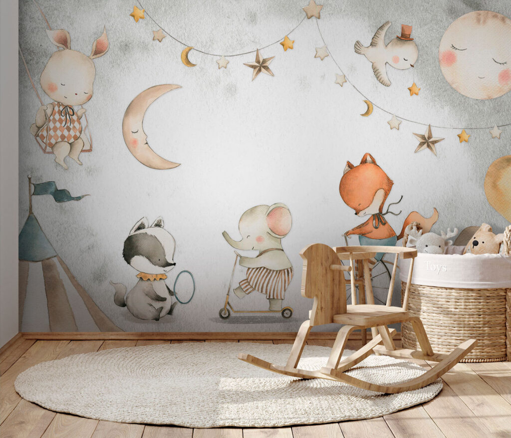 Group of animals riding a bicycle Group of animals riding a bicycle