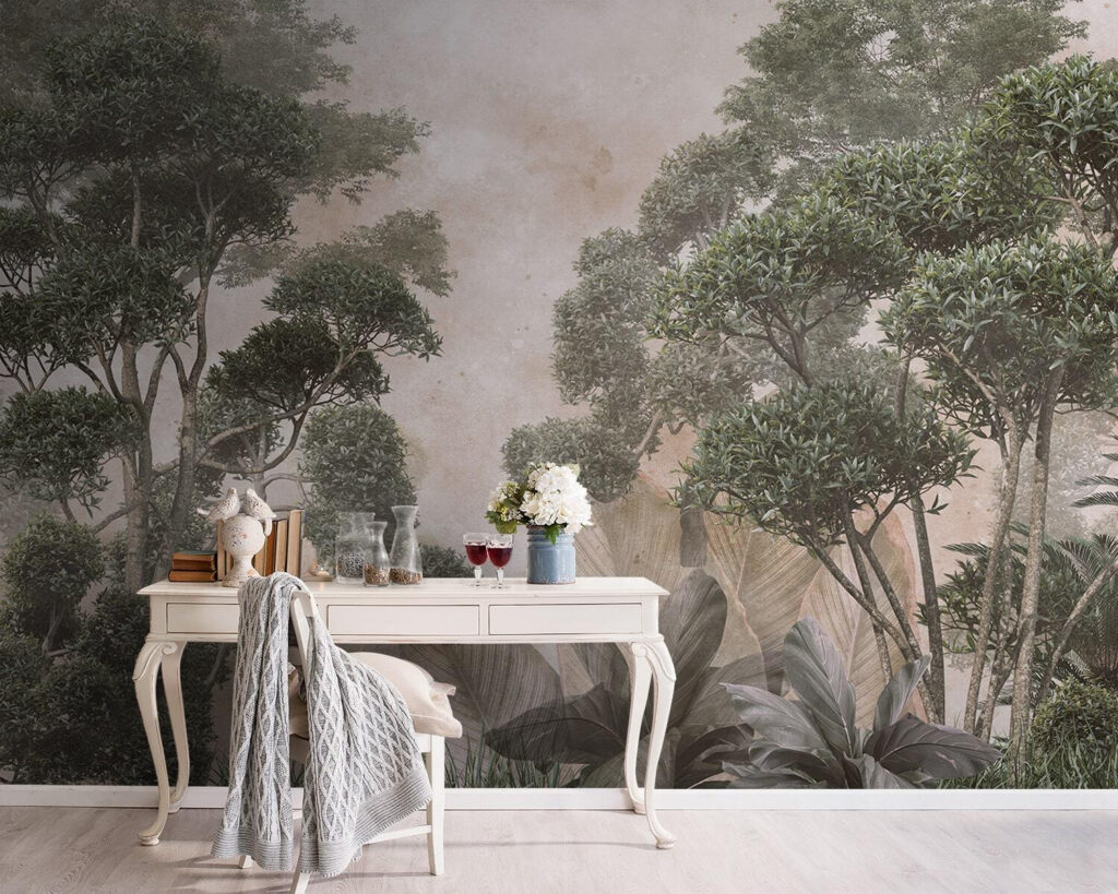 Group of trees and grass