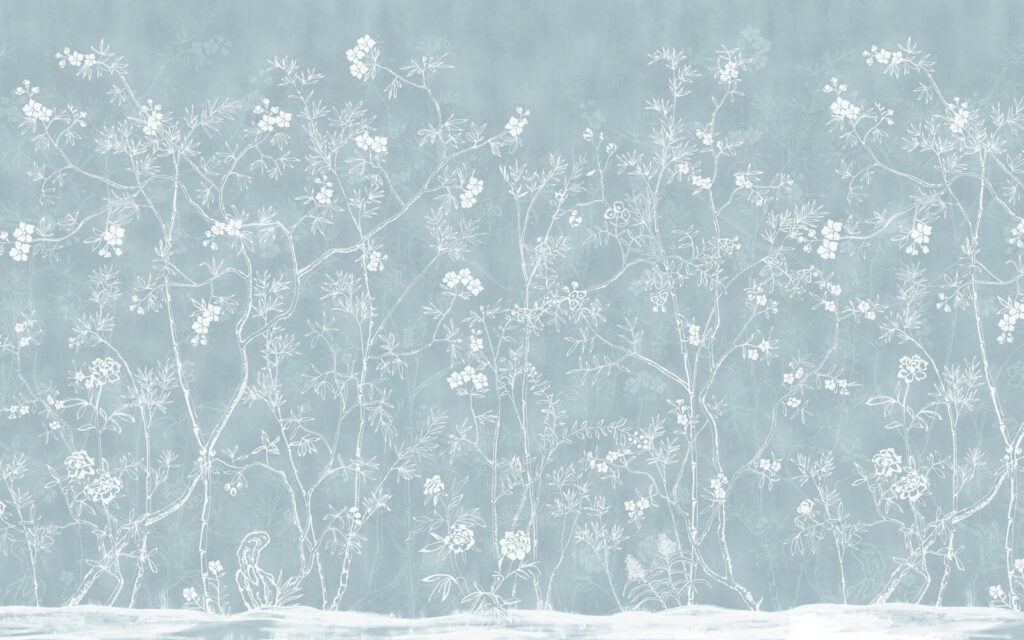 Witte tekening van een boom Witte tekening van een boom