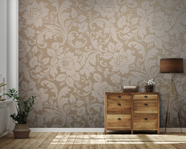 Elegant stofontwerp met bloemenpatroon Elegant stofontwerp met bloemenpatroon