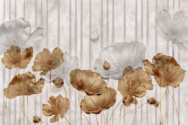 Behang met bloemen Behang met bloemen