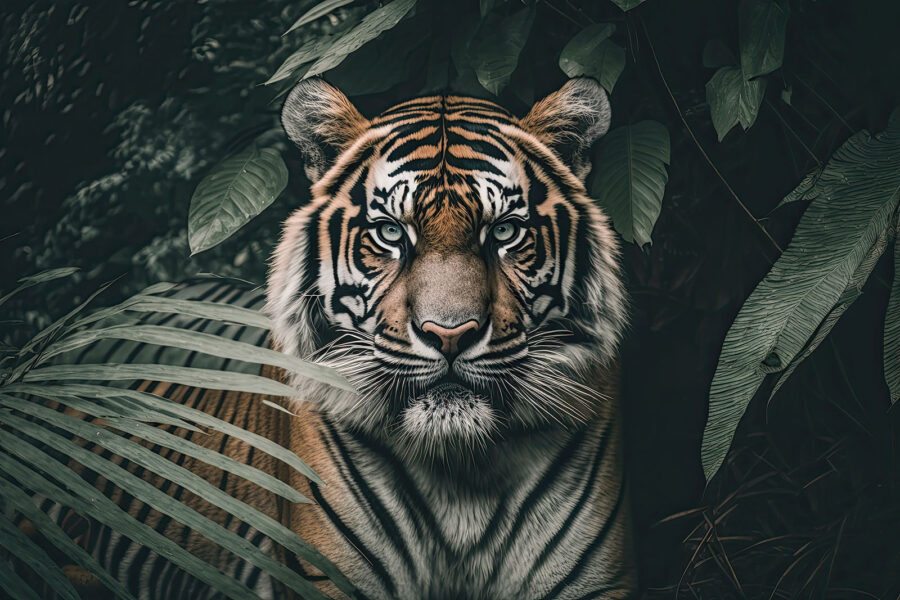 Tijger in de jungle