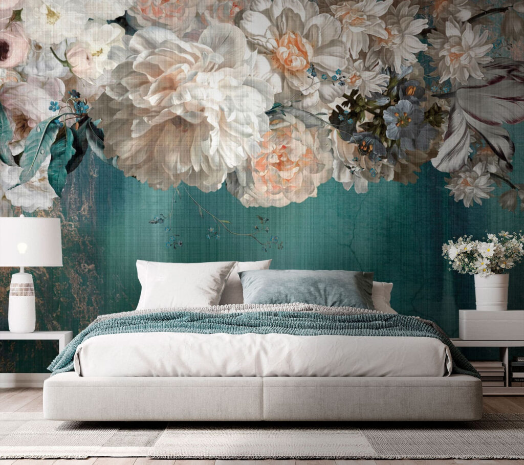 Painting of white flowers