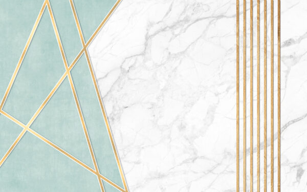 Elegant ontwerp van munt en marmer Elegant ontwerp van munt en marmer