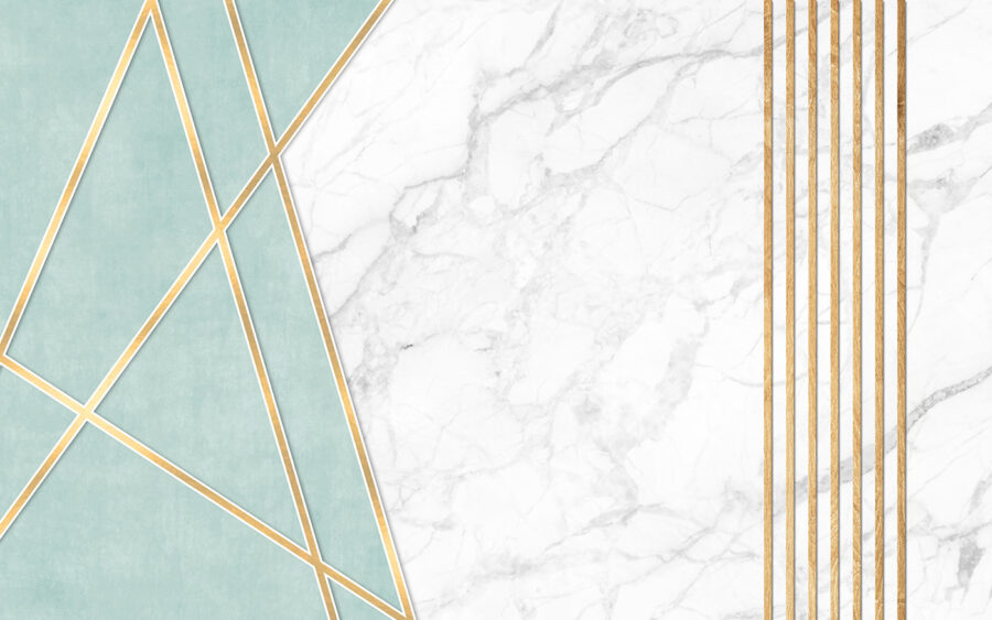Elegant ontwerp van munt en marmer
