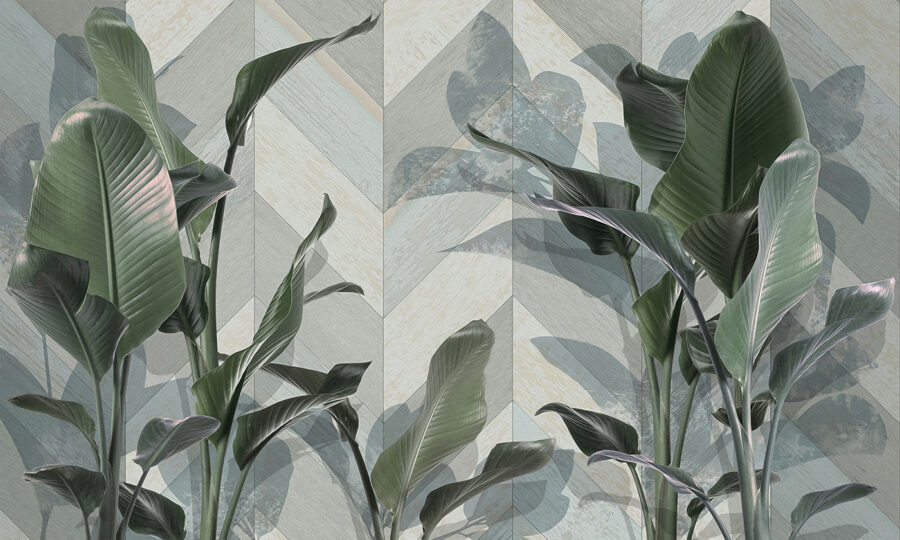 Plant met bladeren