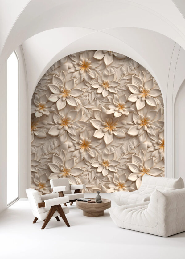 Behang met bloemen Behang met bloemen