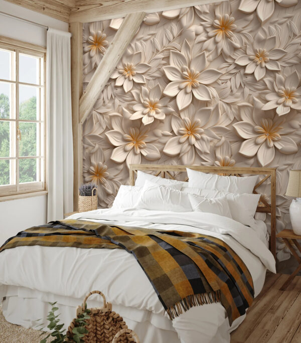 Behang met bloemen Behang met bloemen