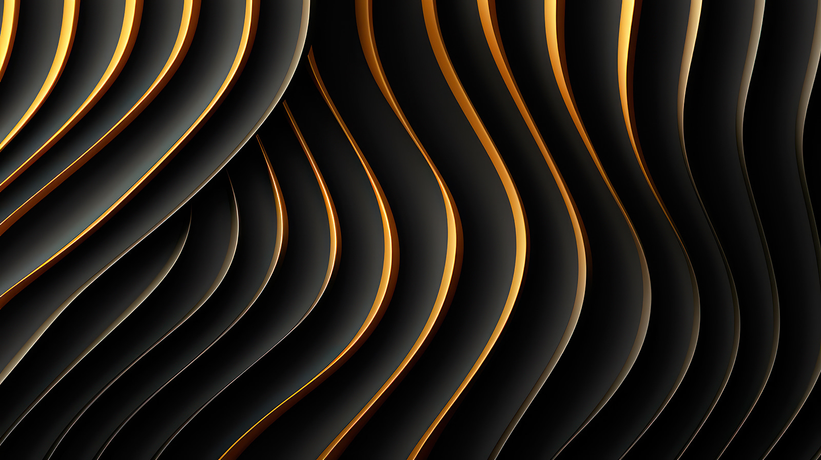 Black and orange wavy lines Black and orange wavy lines