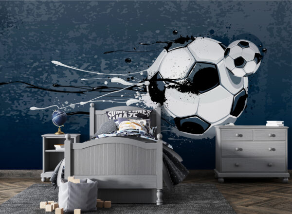 Voetbal met verfspatten Voetbal met verfspatten