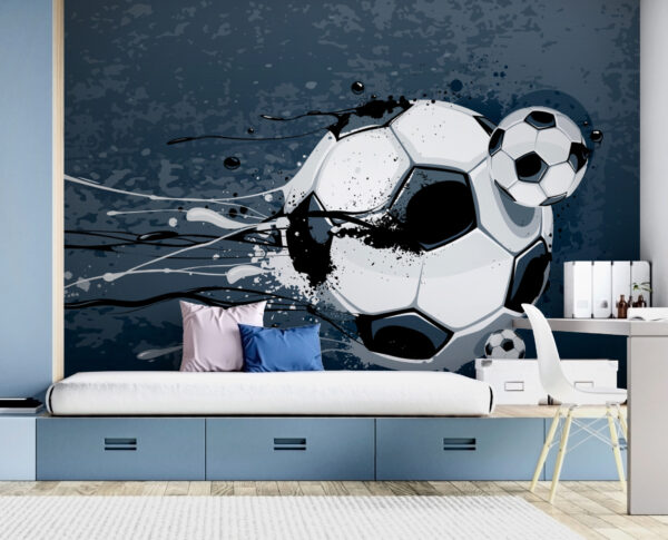 Voetbal met verfspatten Voetbal met verfspatten