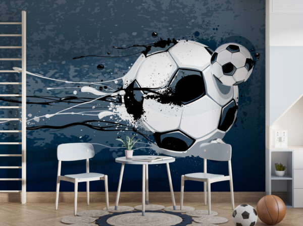 Voetbal met verfspatten Voetbal met verfspatten