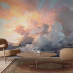 Fotobehang Kleurrijke wolken in de lucht