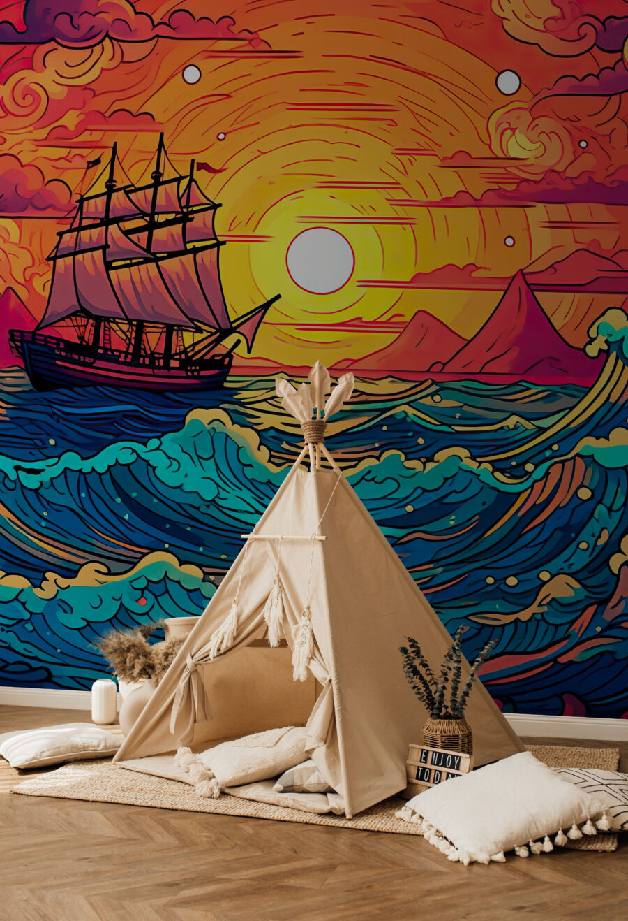 Schip in de oceaan