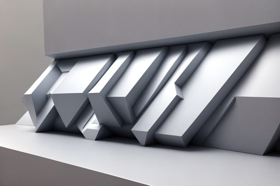 Witte muur met geometrische vormen u94692p 900x600 - Witte muur met geometrische vormen - tegory