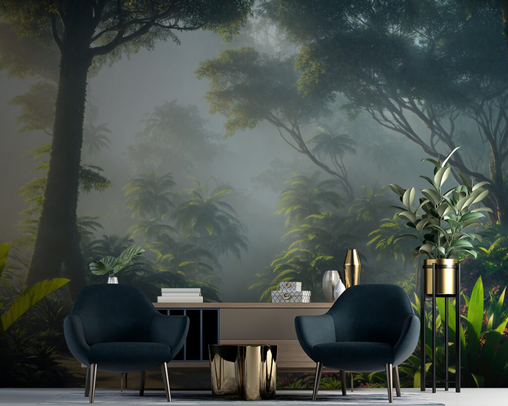 Pad door een bos met bomen en planten u94517pig10 1024x819 - Pad door een bos met bomen en planten - tegory