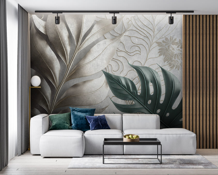 Elegant ontwerp met bladerpatroon