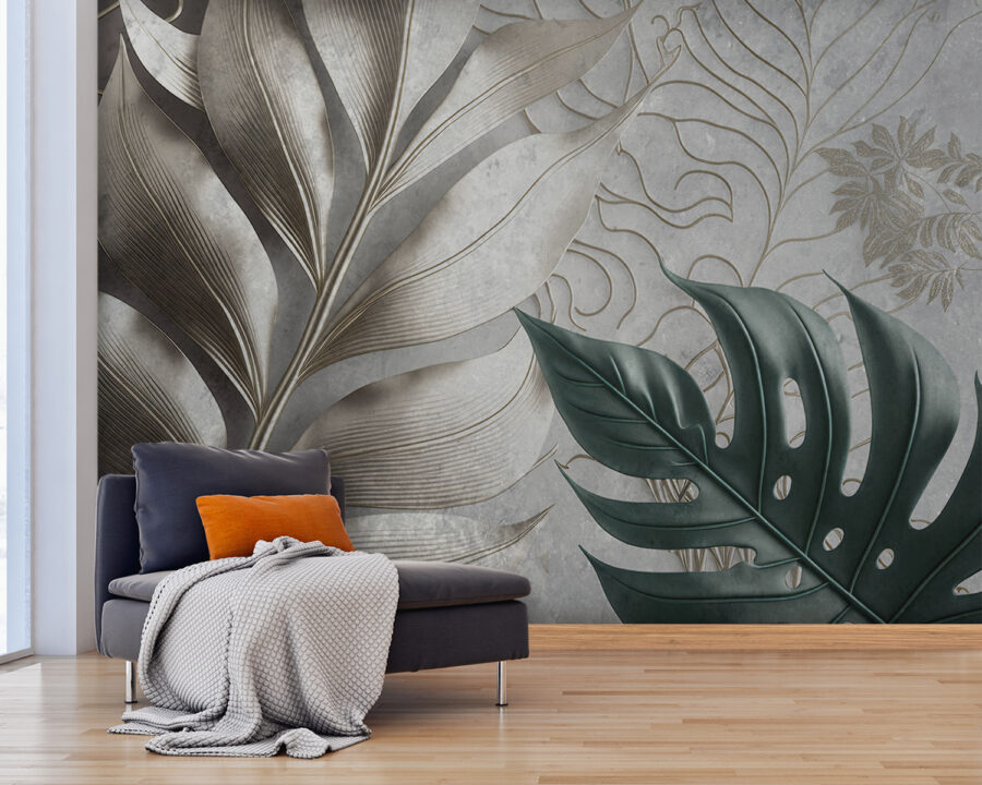 Elegant ontwerp met bladerpatroon