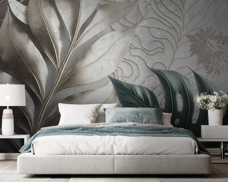 Elegant ontwerp met bladerpatroon