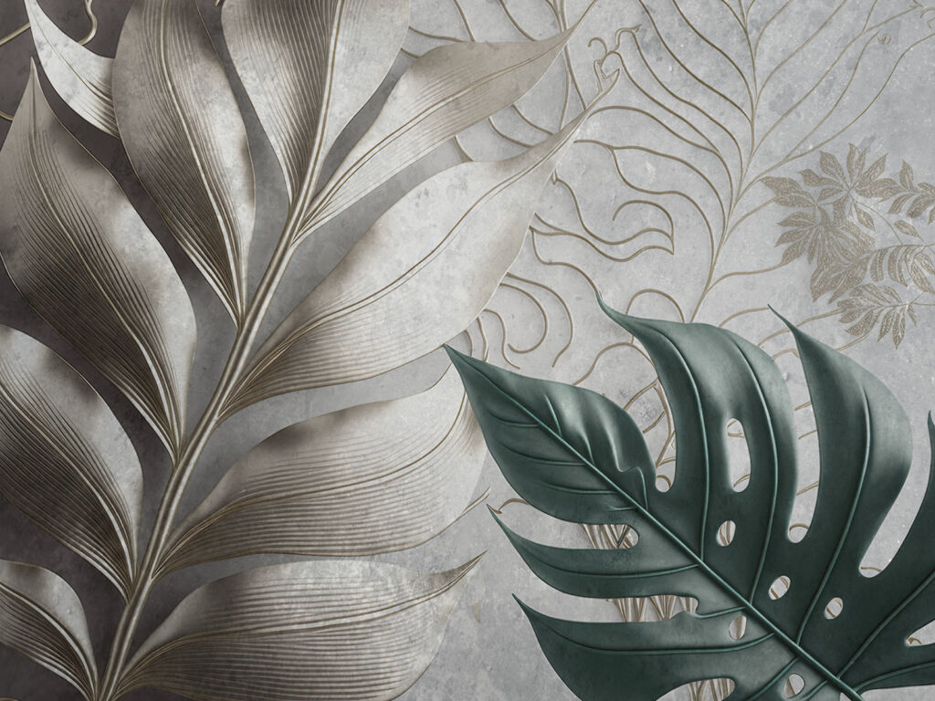 Elegant ontwerp met bladerpatroon Elegant ontwerp met bladerpatroon
