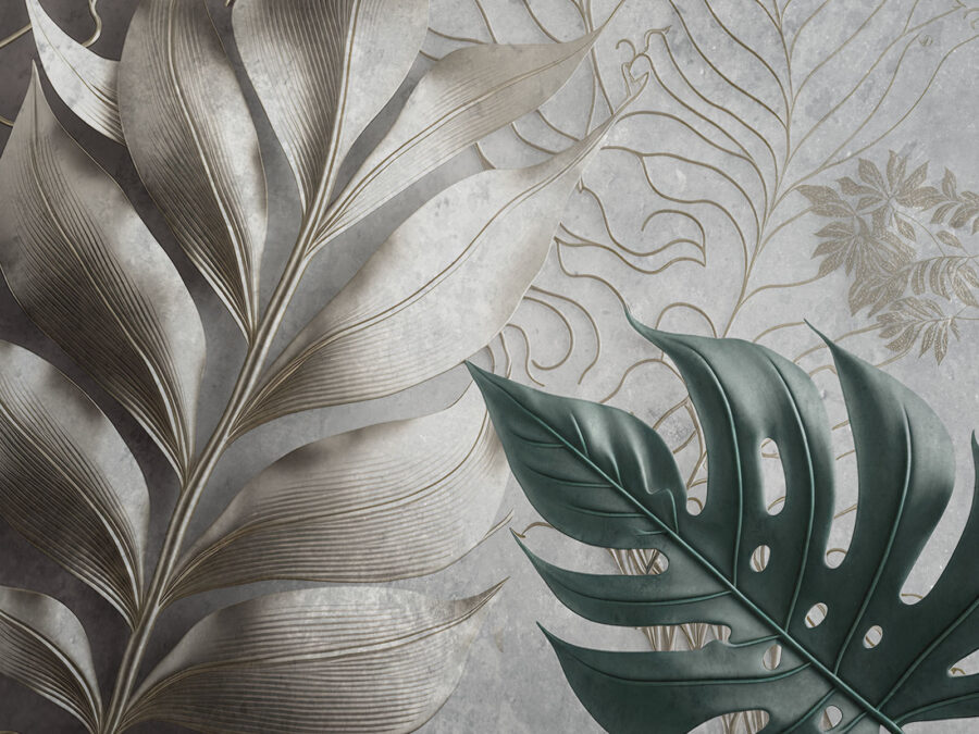 Elegant ontwerp met bladerpatroon