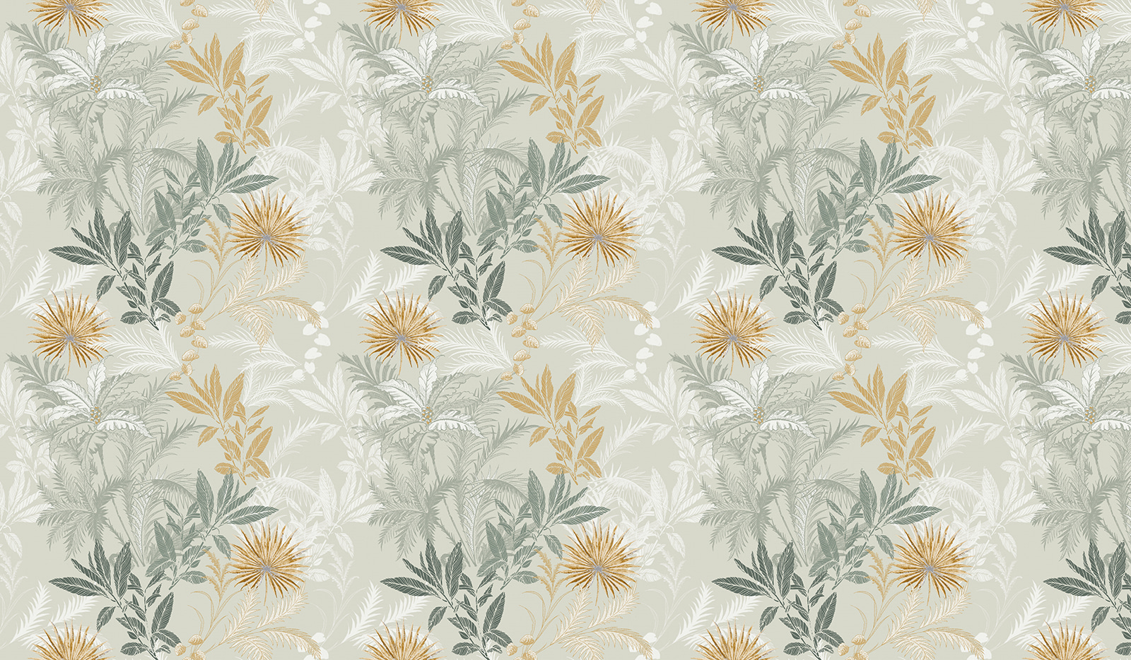 u94468p - Een patroon van bladeren en bloemen - tegory