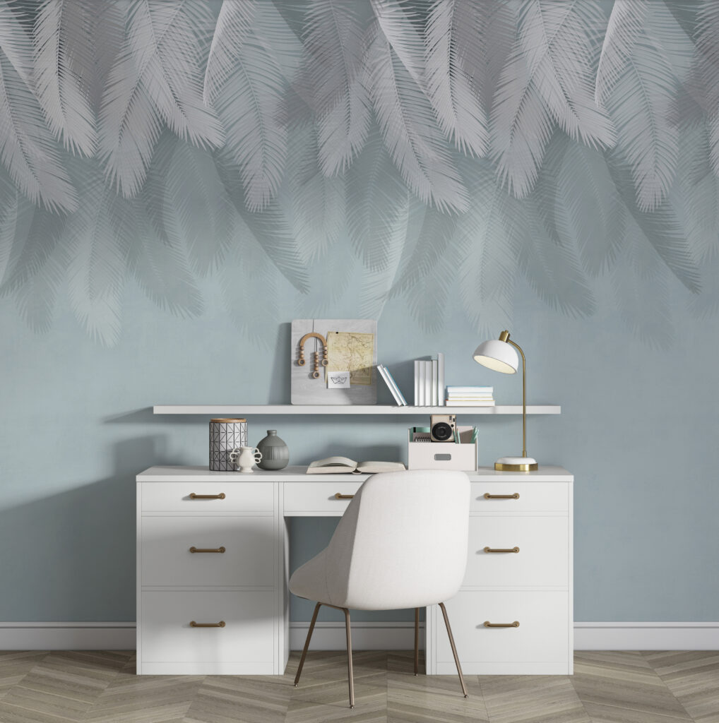 Witte veren op een blauwe achtergrond u94466piw1 1018x1024 - Witte veren op een blauwe achtergrond - tegory